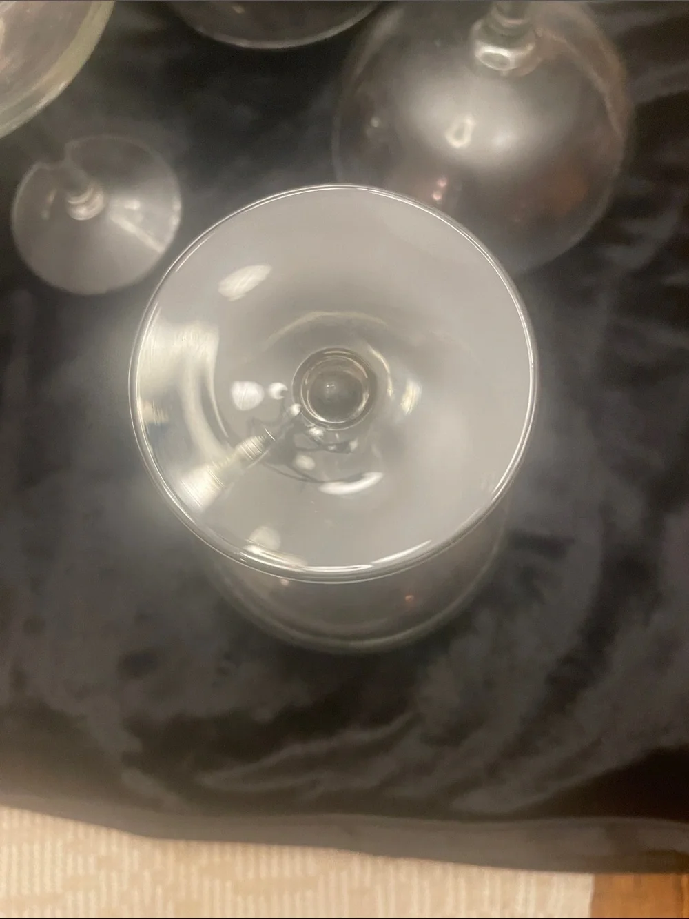 Clear Coupe Glasses Set - Elegant Clear Glass Coupes (Set of 6)